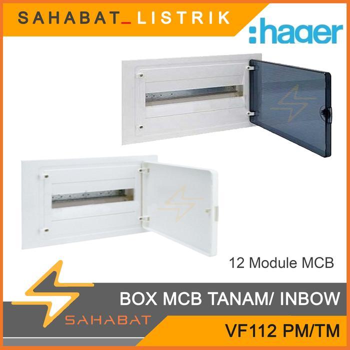 Box Panel Listrik Box Mcb HAGER VF112PM-TM Putih Inbow ditanam 12 Modul / 12grup