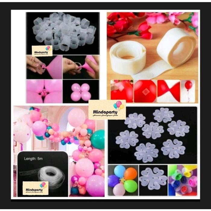 Lem/Ring/Alat dekorasi balon/Klip balon/Ring balon/alat rangkai balon bunga