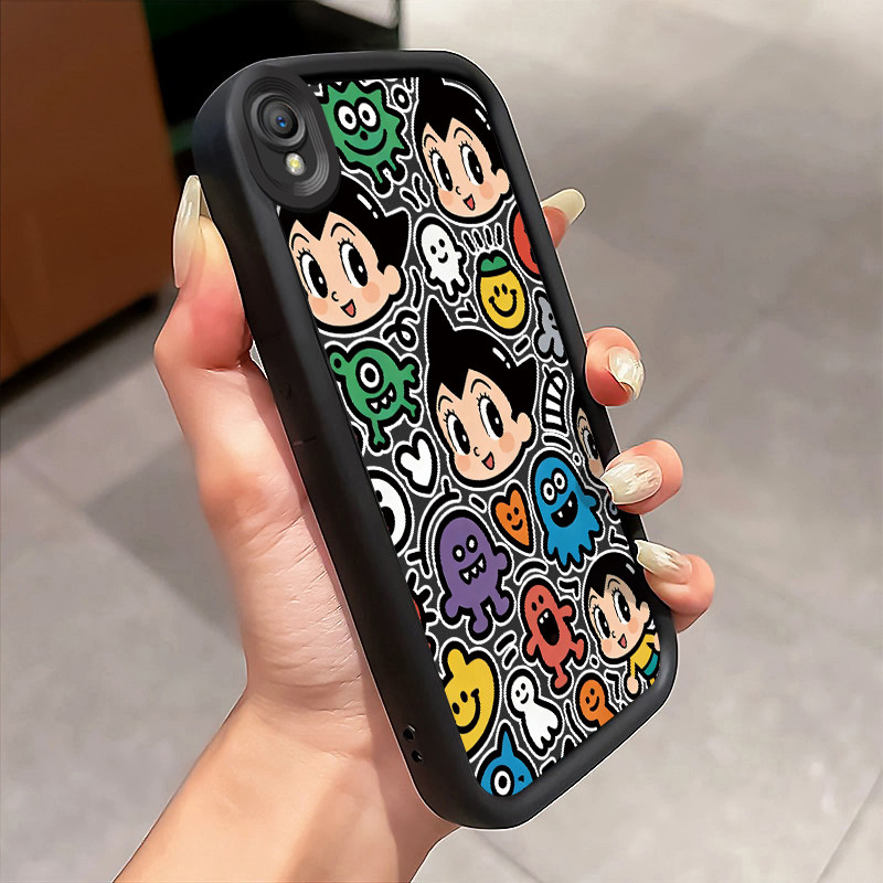 Casing Hp Untuk OPPO A37 A37F Case Monsters Cartoon Print Model anak laki-laki kartun Kasing silikon