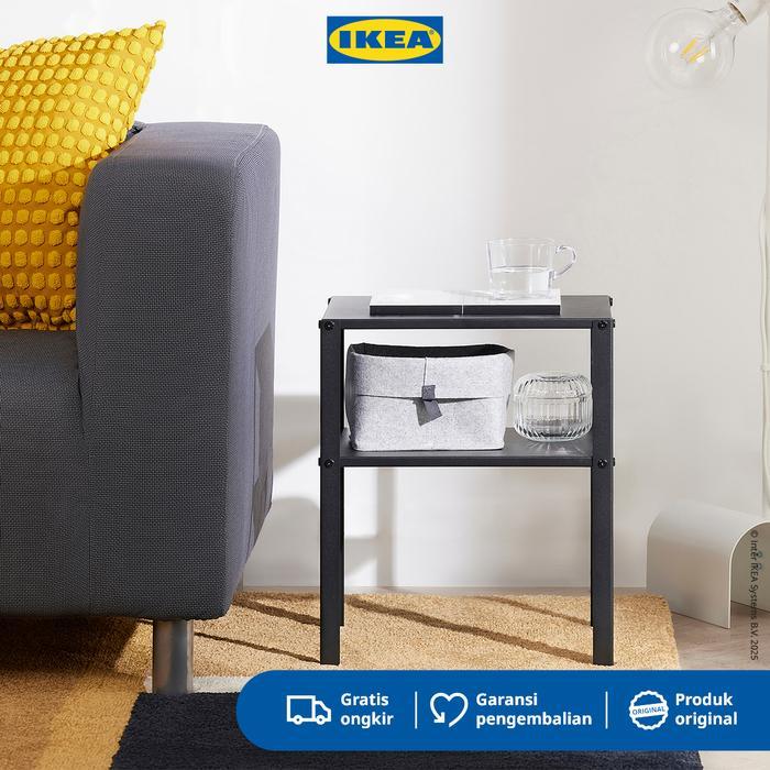 IKEA KNARREVIK Meja Samping Tempat Tidur Bahan Baja 37x28 cm