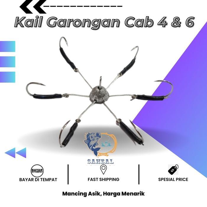 Kail Pancing Garongan Cabang 4 dan Cabang 6 Model Kembang