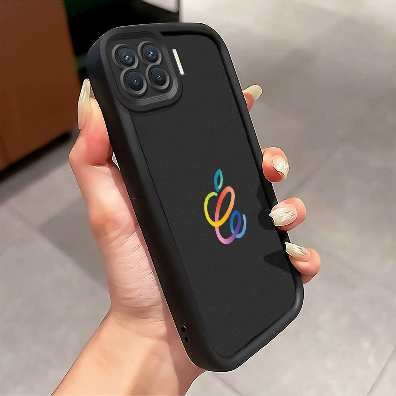 Casing Hp OPPO A93 F17 Pro OPPO Reno 4F Reno 4 Lite Case Case with Colorful Garis Note Kasing siliko