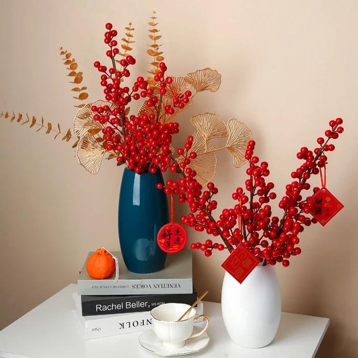 Vas Bunga Oval Keramik Import Premium- Blue Mint-T25cm