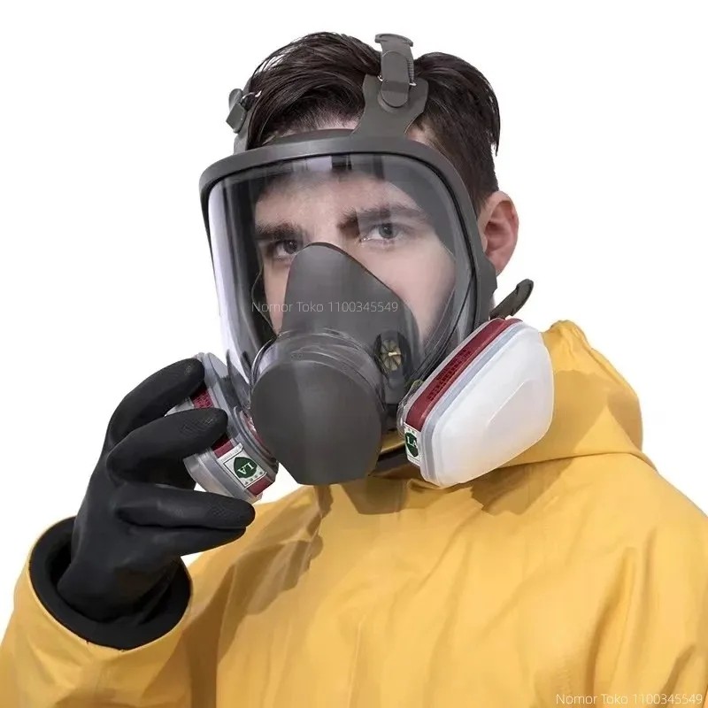 6800 Gas Mask Anti-Fog Full Face Respirator Industrial Painting Spraying Respirator Safety Work