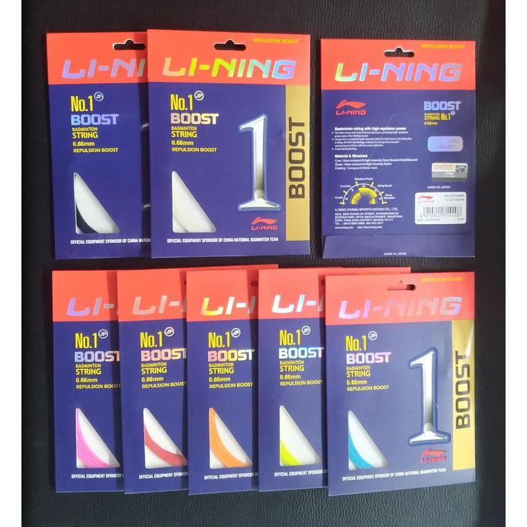 SENAR RAKET BADMINTON LINING NO 1 BOOST ASLI ORIGINAL