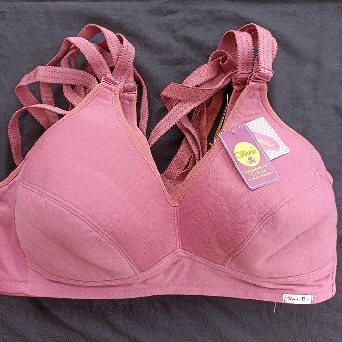 Bra super jumbo tanpa busa sport bra size 44 46 48 50 cup D