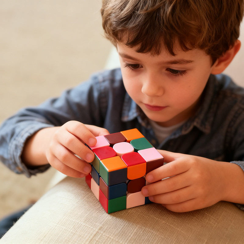 New Color Magic Cube Puzzle Kid Toy 3X3 Professional Cube Single Magnetic Best Gift Fast Silent Zero