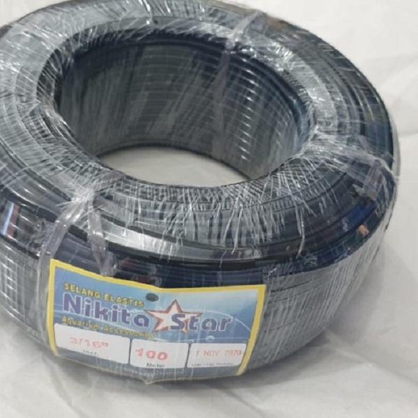 Selang Aerator Hitam Aquarium 1 Roll 100M Selang Hidroponik