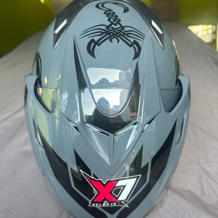 "New" Red Bull Helm JP 7 2 Visor Sky Murah Meriah SNI Kualitas Premium Dengan Busa Lepas Pasang