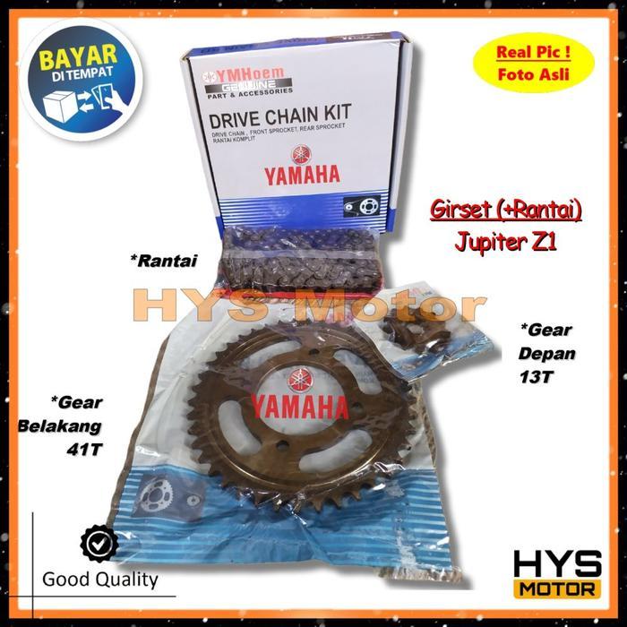 Grosir Paket Girset Jupiter Z1 Z 1 - Gear Set Gir Set Rantai Variasi Motor Drive Chain Kit Depan