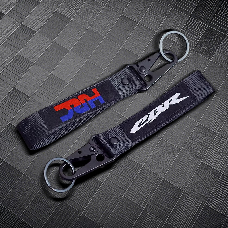 Motorcycle Keychain Label Racing Rally Emblem Keyring For Honda HRC CBR 125R 600 F4i 650F/R 1100XX