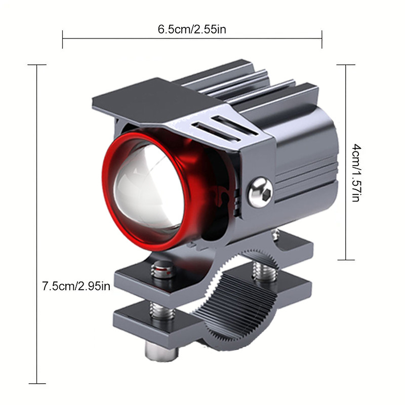 Erruson 160W 50000LM Motorcycle LED Auxiliary Spotlight Two Tone Motorcycle LED Exterior Motorcycle