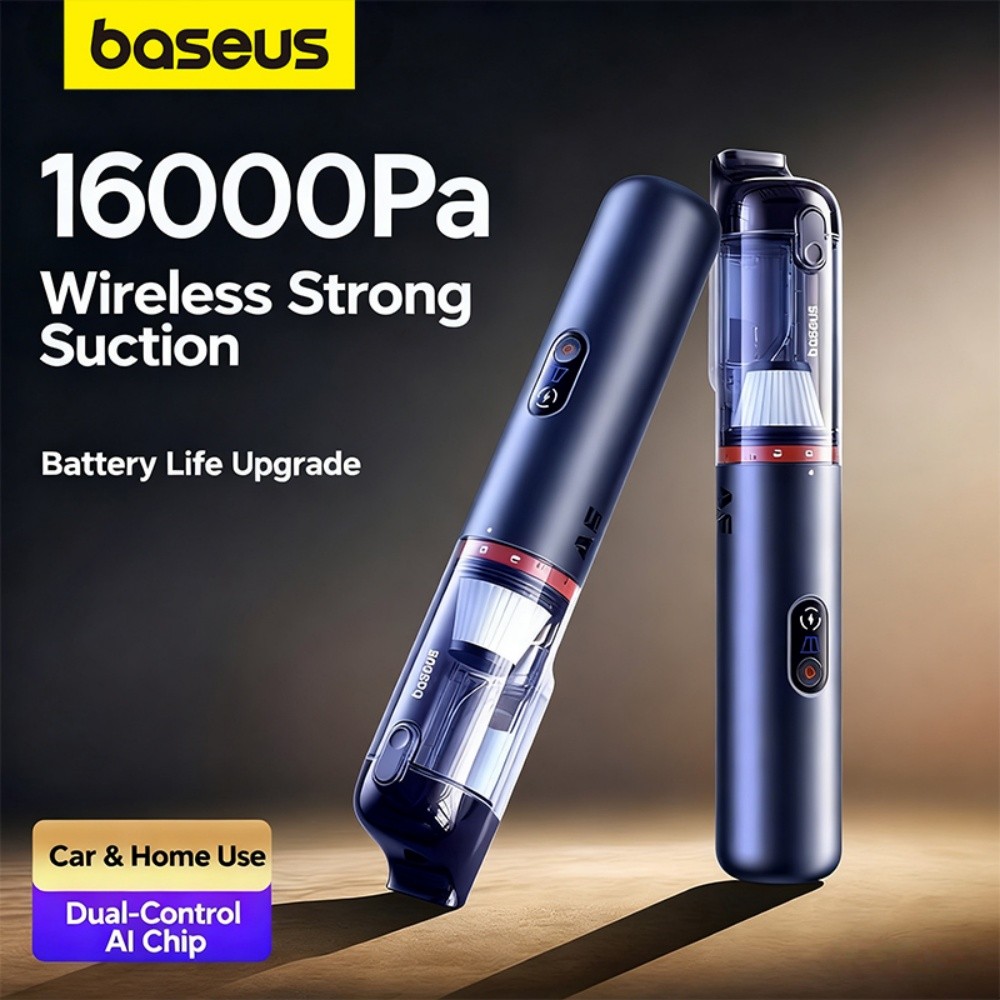Baseus A5 16000Pa Wireless Car Vacuum Cleaner Powerful Portable Handheld Automotive Vacuum Cleaner