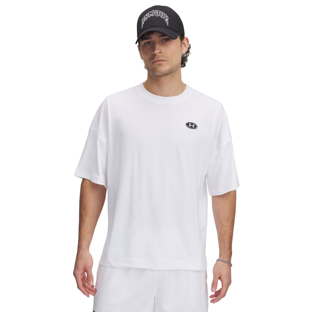 UA Mesh Sportstyle Men's Top - White