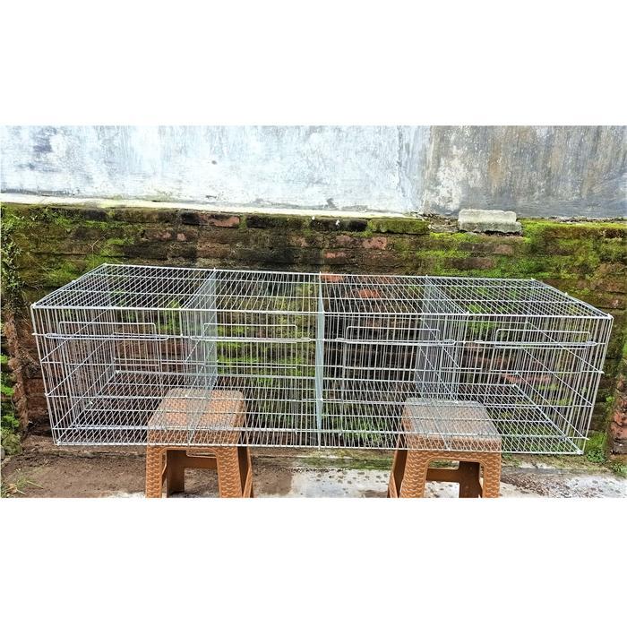 Kandang Kelinci Galvanis - Breeding (160.70.40/4 Hole )