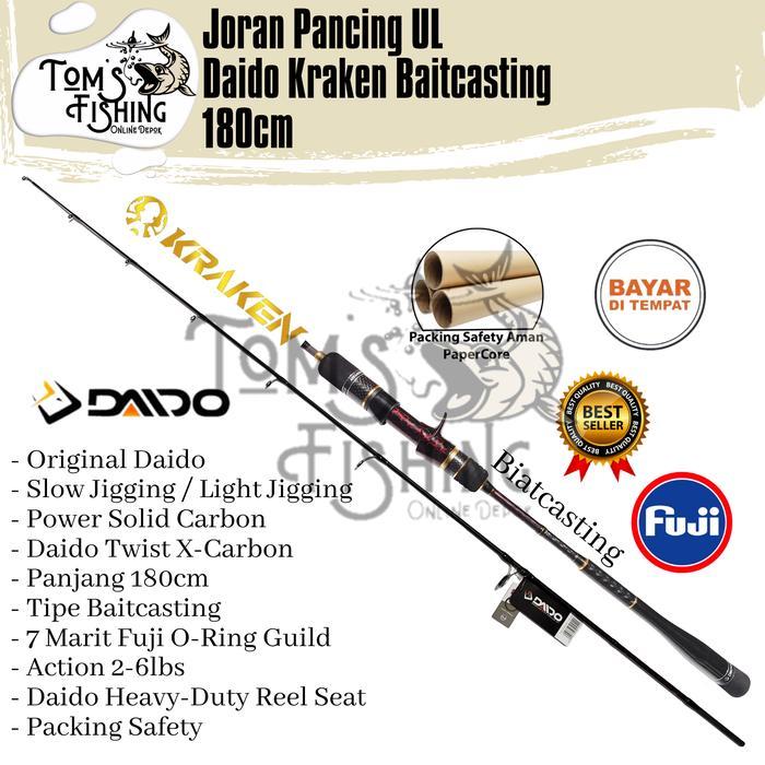 Joran Pancing Daido Kraken 180Cm Spinning (Pe 0.8-1.5 Sd Pe 3-5) Oh Fuji - Toms Fishing