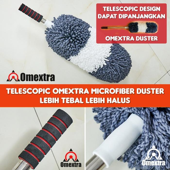 Omextra CarHome Microfiber Duster Telescopic Kemoceng Microfiber Mobil Kemoceng Jumbo Kemoceng Mini