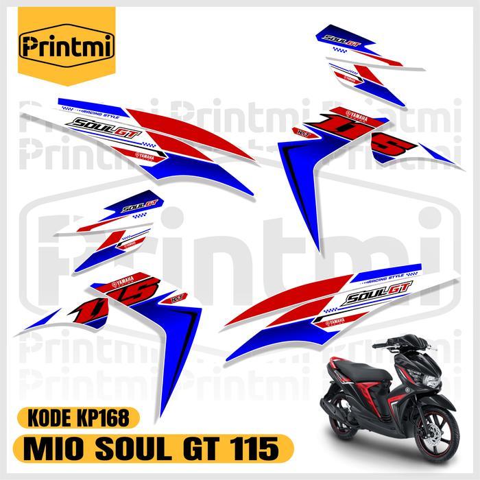 Stiker Striping Motor Mio Soul Gt 115 2012-2015 Variasi Racing Yamaha Modifikasi Simple List Kece