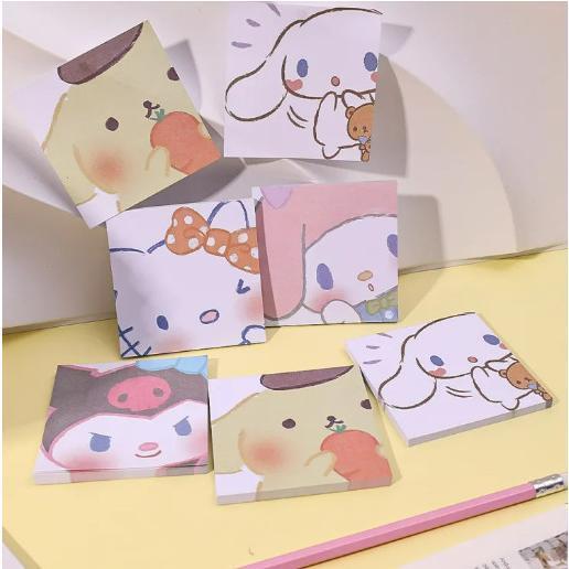 50 Lembar Memopad Cartoon Edition Cute Kawaii Notepads Memo Notes Catat