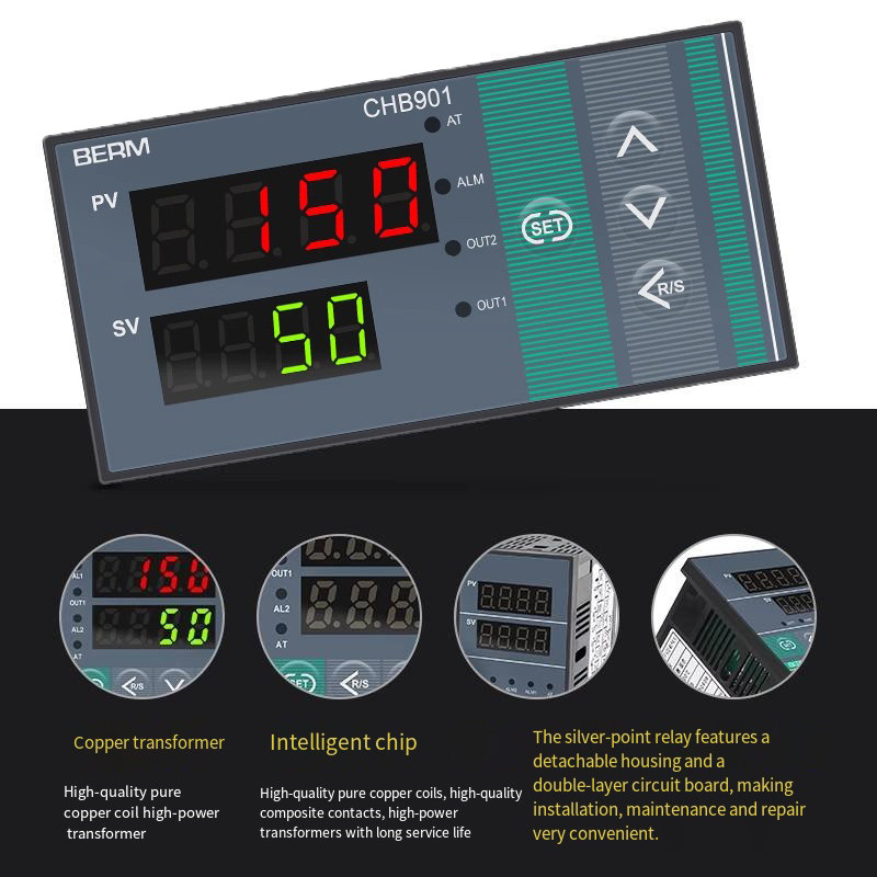 Chb401 Chb402 Chb702 Chb901 Chb902 Intelligent Digital Temperature Control Meter Pid Relay Ssr Logic