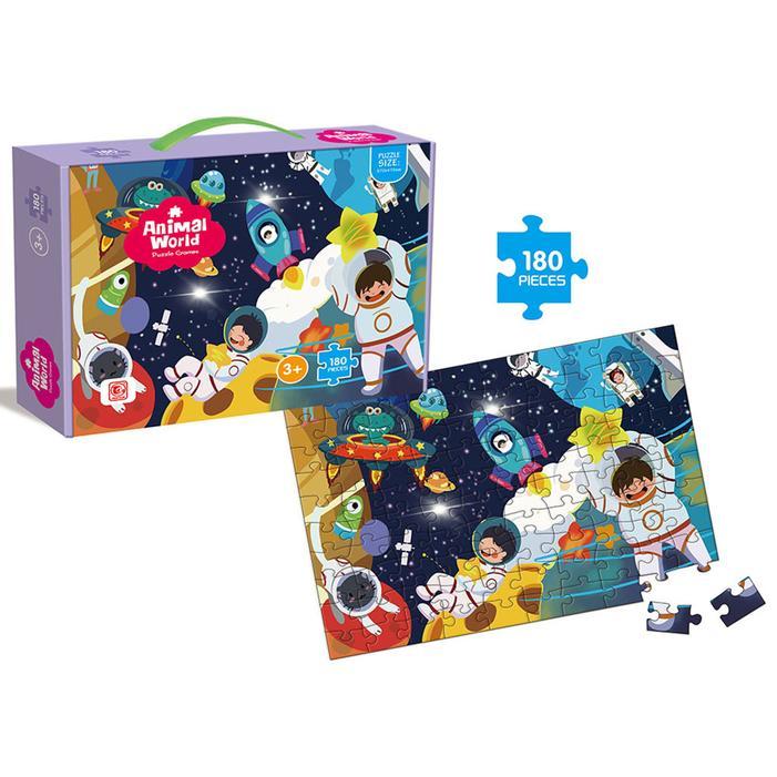Mainan Anak Puzzle 180 pcs Space Exploration Puzzle Games Antariksa