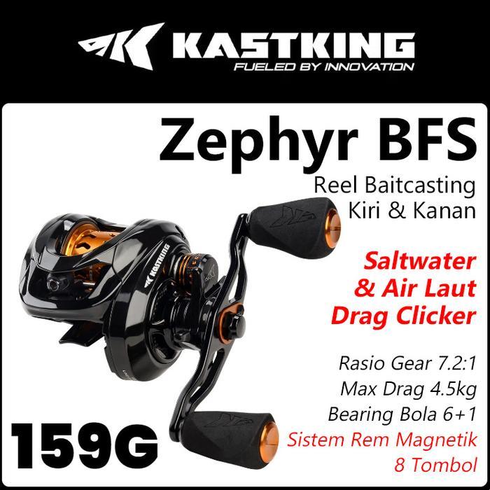 [OFFICIAL] KASTKING ZEPHYR BFS REEL PANCING BAITASTING DRAG CLICKER AIR LAUT SALTWATER SW REEL BC