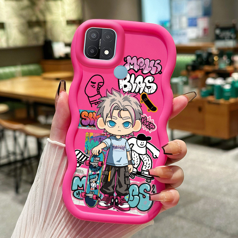 Casing Untuk OPPO A15 A15s A35 4G Case Casing Memotret anak laki-laki pola HP Cesing lunak Silikon S