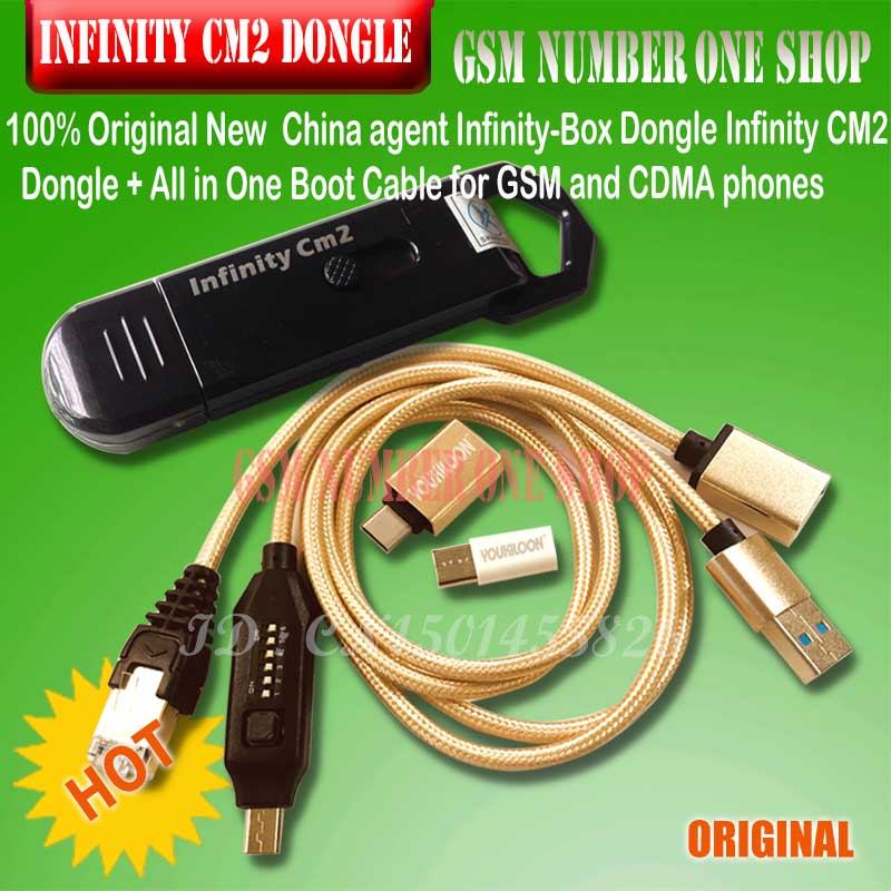STOK TERBATAS  Original new infinity cm2 dongle infinity box dongle + umf all in one boot cable for 