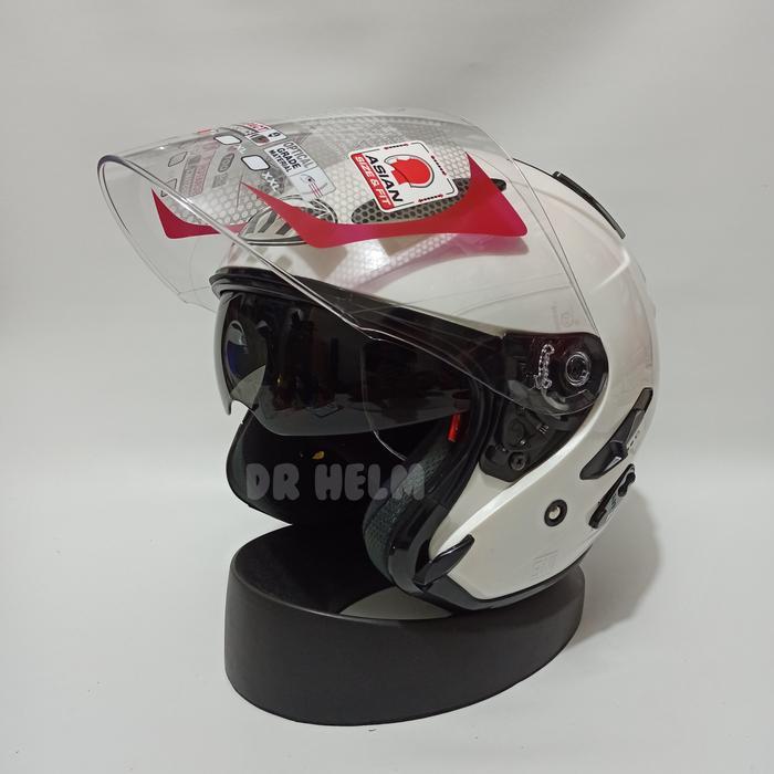 Helm Kyt Galaxy Slide Polos Putih Terpercaya
