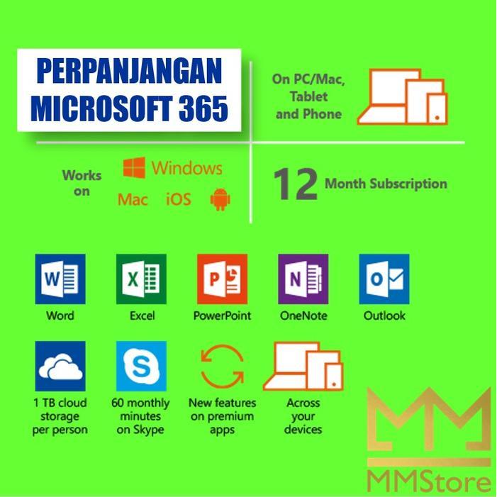 Perpanjangan Microsoft 365 Office