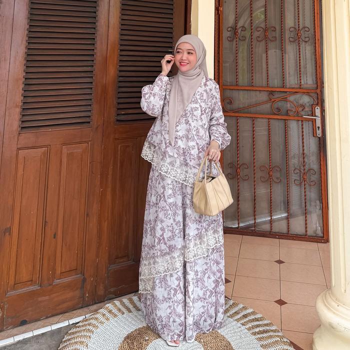 Joley Cloth - Hafizah Dress Outfit Kondangan Elegant Simple Mewah Kekinian Allsize Gamis Pesta