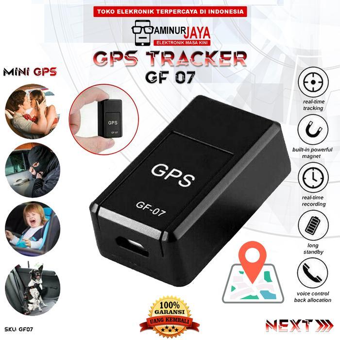 Aminurjaya Mini GPS Tracker Mobil Motor GF07 Pelacak Lokasi Perekam Suara Real Time Gps Mini GF 07