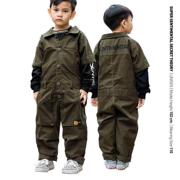 TERLARIS MINI SSST Coverall Shortsleeve Jumpsuit Anak READY STOCK