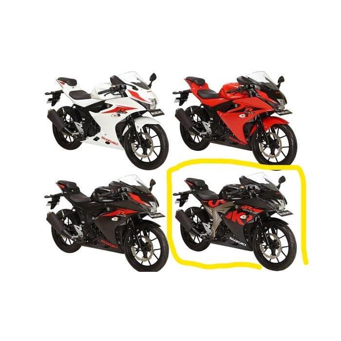 Stiker Bodi & Lis Body & Striping Gsx 150 R Hitam Glossy