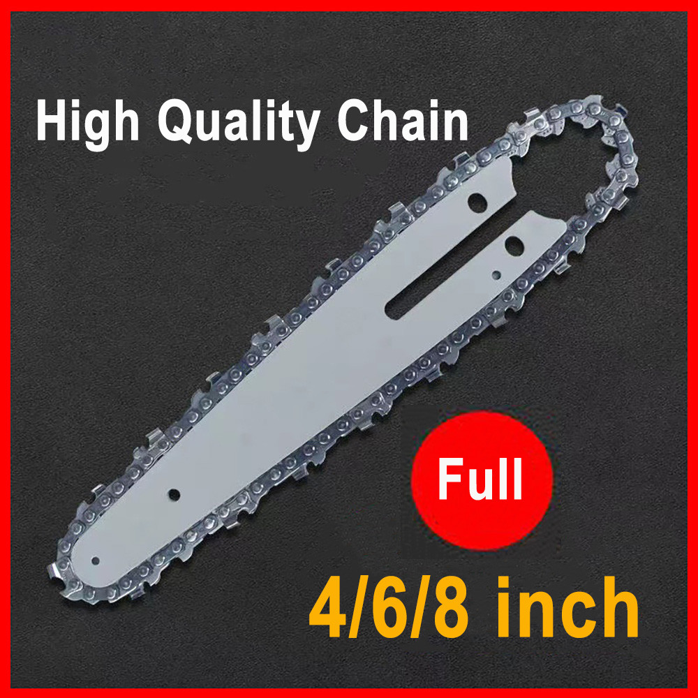 4/6/8/10 Inch 1/4 Chainsaw Chain GuidePortable Electric Saw Mini Chainsaw Logging Saw Blade Pruning 