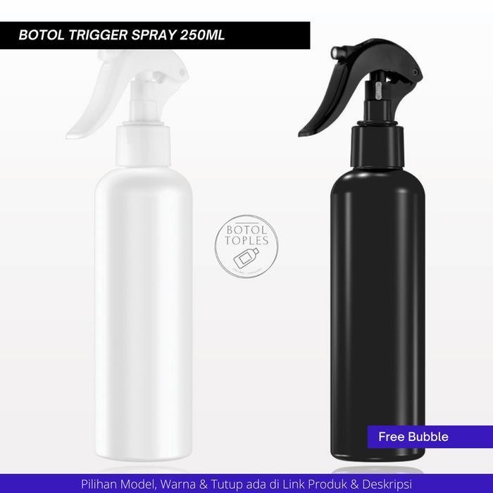 botol trigger 250ml spray bening tebal (HARGA GROSIR)