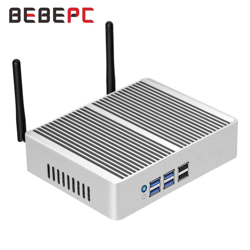 BEBEPC Mini PC with Inter Core i7-4500U/i5-5300U Barebone Kit Support WiFi Linux Compact Computer