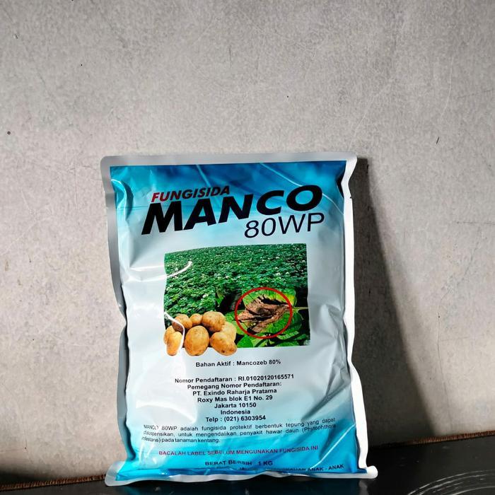 Zico Stored Fungisida Mankozeb Biru Manco 80Wp 1Kg Mankozeb 80Wp Obat Busuk Daun