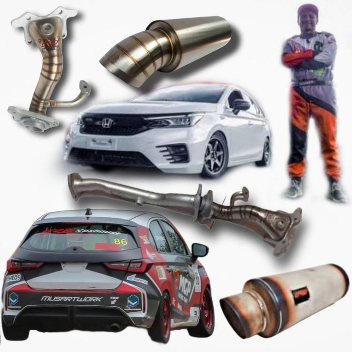 Exhaust Knalpot Racing Full set City Hatchback ORD exhaust