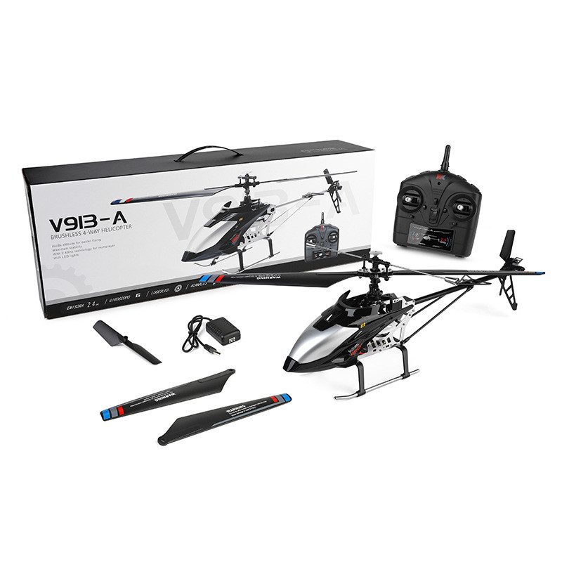 Wltoys V913 Updated V913-A 2.4G 4Ch Single-Propeller 70Cm Rc Helicopter Built-In Gyro Toys R/C