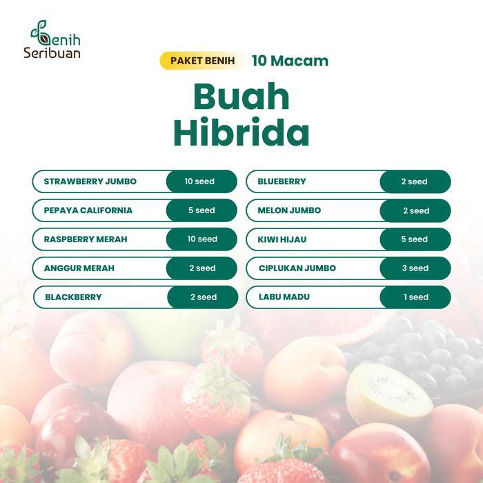 Serasiinspace Benih Buah 10 Macam Paket Benih Tanaman Buah-Buahan Seribuan