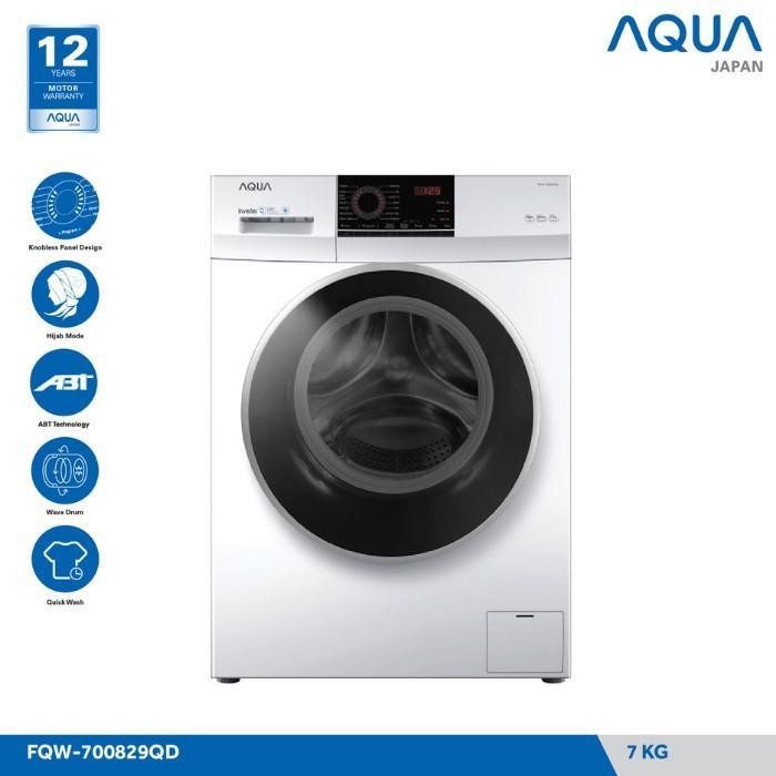 AQUA FQW-700829QD MESIN CUCI FRONT LOADING 7Kg