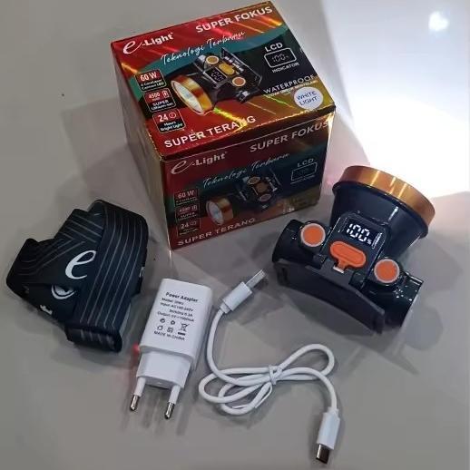 Senter Kepala Super Terang 60Watt El-967 Lampu