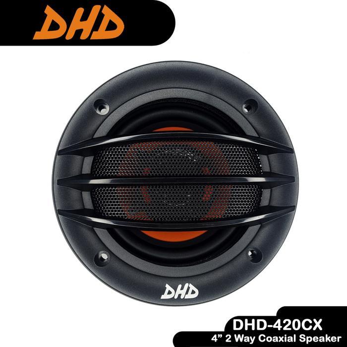 (COD) [2pcs] Speaker Mobil Audio 4 inch 2 Way Coaxial Speaker DHD-420CX
