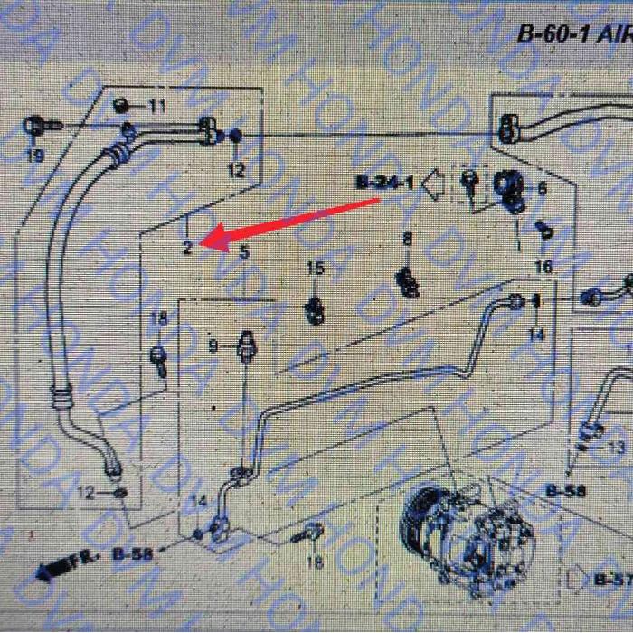 Hose/Selang Ac Suction 5/8 Original Jazz Ge