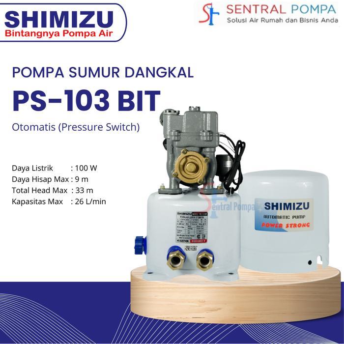 Shimizu PS 103 BIT Pompa Sumur Dangkal PS-103 Tabung Bawah