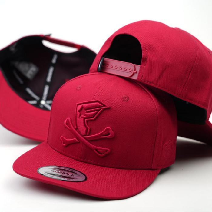Topi Snapback Logo F Full Merah