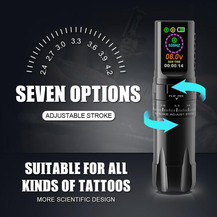 WIRELESS TATTOO KIT COMPLETE DC ROTARY TATTOO MACHINE PEN SET WIRELESS TATTOO GUN INKS NEEDLES