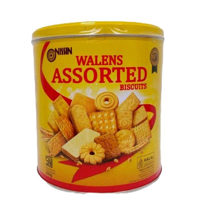 YUMMY NISSIN Valens Biskuit Kaleng Kuning 600 gr - Assorted Biscuits 600g