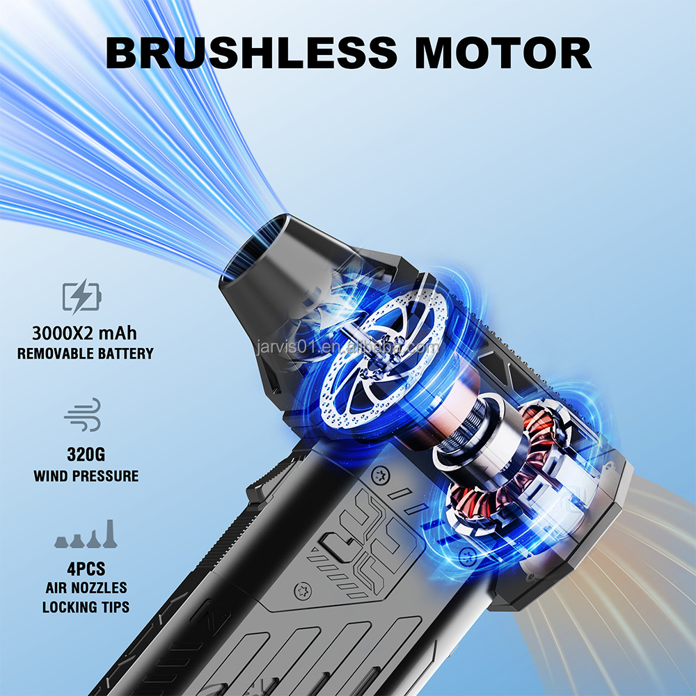 Jarvis Turbojet Pro Electric Compressed Mini Fan Turbo Removable Battery For Cars Sewing Machines